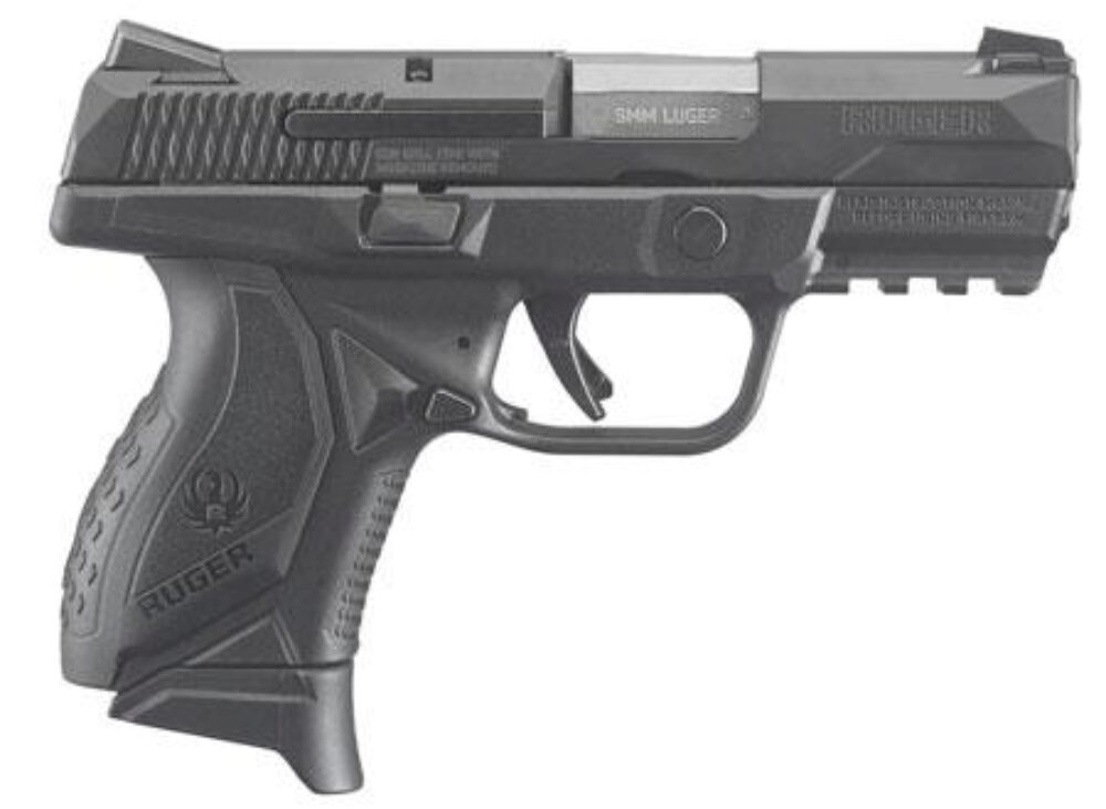 Ruger 8635 American Pistol Compact 9mm Luger 3.55 Barrel 17+1, Bl