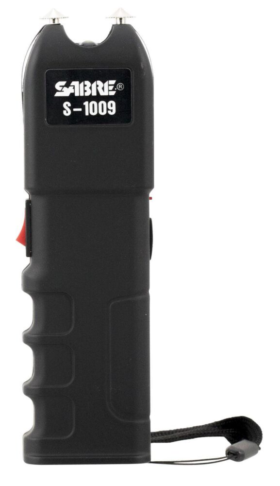 Sabre S1009 Tactical Stun Gun w/Flashlight Black Plastic 1.25 uC