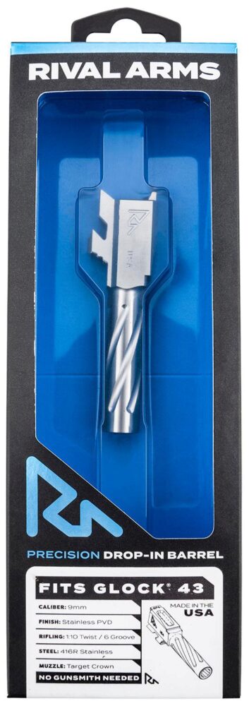 Rival Arms RA-RA20G301D Precision V1 Drop-In Barrel 9mm Luger 3.4