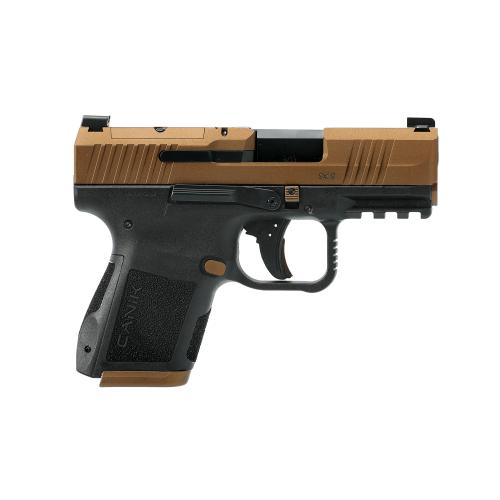 Canik METE MC9 Pistol, 9mm Bronze, Optic Ready, (1) 12-rd, (1) 15-rd mag,