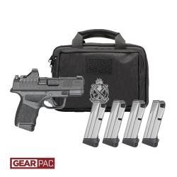 Spfd Hellcat OSP 9mm Gear-Pack, (1) 11-rd & (3) 13-rd mags, Viridian Green Dot, Carry Bag