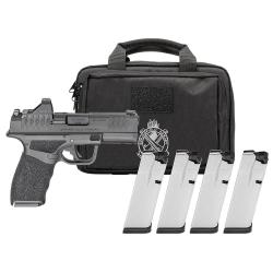 SPFD Hellcat Pro OSP 9mm Pistol w/Gear Pack, (4) 15-rd mags, Fiber front sight, Viridian RFX11 Green Dot, carry bag