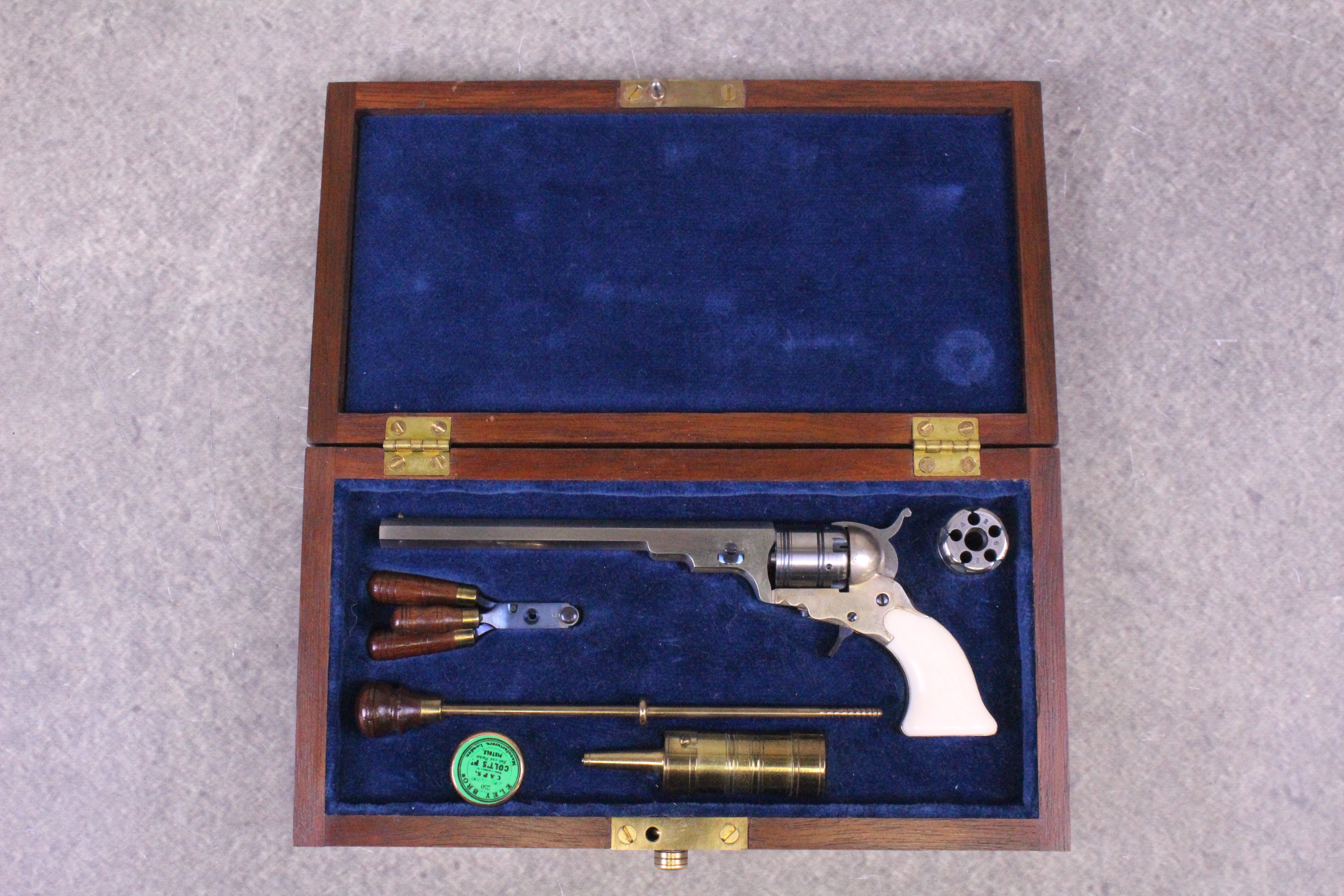 L.H. Smith Colt Paterson Percussion Miniature Revolver - 1/3 Scale - Case-img-0