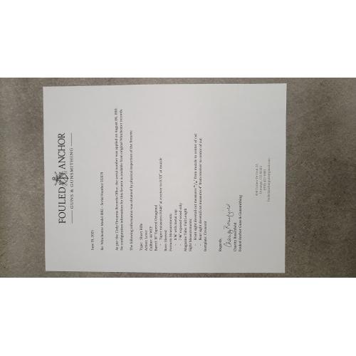 Winchester 1892 Short Rifle - 44 WCF - 16" Barrel - Mfg 1910 - RARE