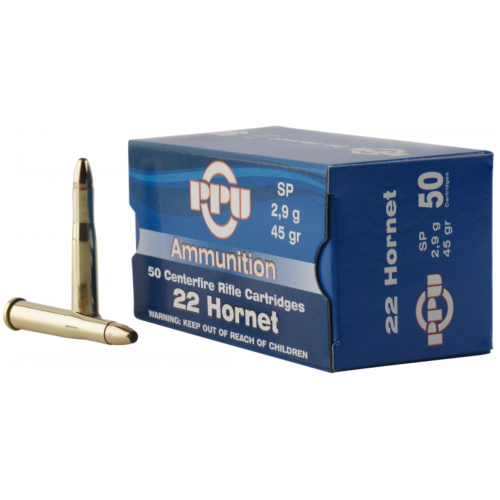 Prvi Partizan .22 Hornet, 45 Grain, Soft Point, 50/Box