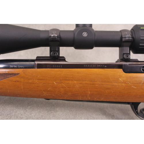 Ruger M77 - 30-06 - 22" Barrel - Mfg 1975 - Sig Sauer Whiskey 3 3-9x40 Scope