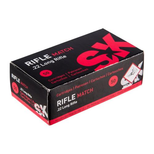 SK Rifle Match 22 LR 40gr Lead Round Nose 50/Box