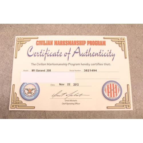 Springfield Armory CMP M1 Garand SA 308 Special - .308