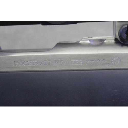 Ruger 77/22 - Zytel Boat Paddle Stock w/ Green Inserts - 22 LR - 20" Barrel - Mfg 1990