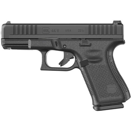 GLOCK 44 V, .22LR, 4.02" Barrel, Adjustable Rear, Black, (2) 10-rd