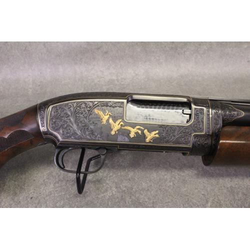 Winchester Model 12 Heavy Duck Pigeon Grade - 12 GA - Mfg 1953 - Master Engraver Larry Hopewell