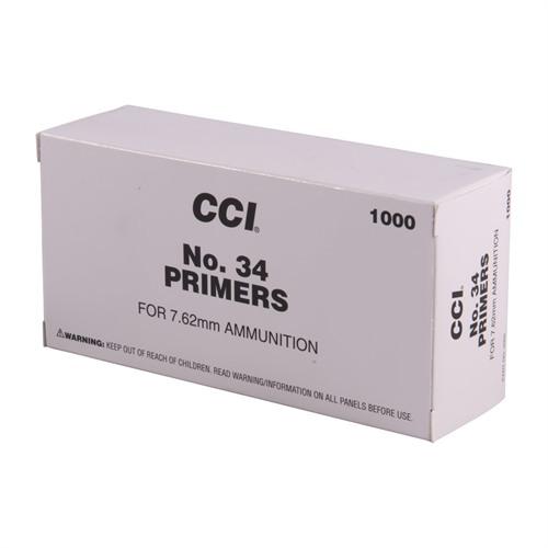 CCI 34 - Large Rifle 7.62mm Military - 100 Primers