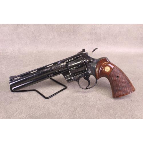 Colt Python Factory Engraved - 357 Mag - 6" Barrel - Mfg 1976 - Letter