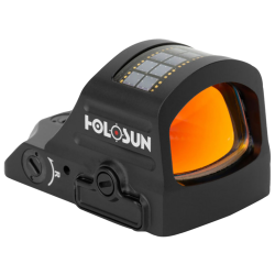 Holosun 407C-GR-X2, Green Dot, 2 MOA, Black, Side Battery