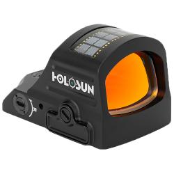 Holosun 407C-GR-X2, Green Dot, 2 MOA, Black, Side Battery