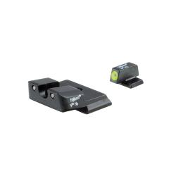 Trijicon HD™ Night Sights - Smith & Wesson M&P SHIELD, M&P SHIELD Plus, and M&P SHIELD 2.0 Front: Yellow Outline / Green Tritium, Rear: Black Outline / Green Tritium