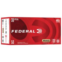 Federal .38 Special 130 gr FMJ - 50/Bx Federal .38 Special 130 gr FMJ - 50/Bx