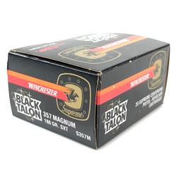 Winchester Supreme Black Talon - 357 Mag 180 GR SXT - 20 Rds