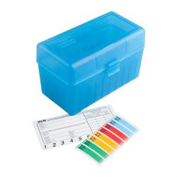 MTM Flip Top Rifle Ammo Box 26 Nosler-10.75x68 Mauser 50 Rnd Blue