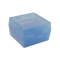 MTM Flip Top Rifle Ammo Box 223-Ruger 6x47 100 Round Blue