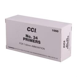 CCI 34 - Large Rifle 7.62mm Military - 100 Primers