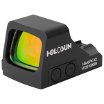 Holosun 407C-GR-X2, Green Dot, 2 MOA, Black, Side Battery