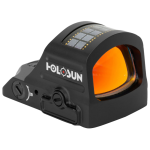 Holosun 407C-GR-X2, Green Dot, 2 MOA, Black, Side Battery