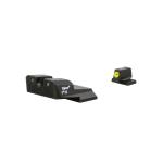 Trijicon HD XR™ Night Sights - Smith & Wesson M&P / SD9 / SD40 Front: Yellow Outline / Green Tritium, Rear: Black Outline / Green Tritium