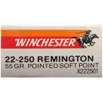 WINCHESTER SUPER-X 22-250 REM 55 GR PSP - 20 RDS