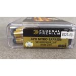 Federal Premium P470WH 470 Nitro Express 500 gr Woodleigh Hydro Solid