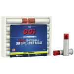 CCI 38 SPL / 357 MAG SHOTSHELL 84 GR #4 SHOT - 10 RDS CCI 38 SPL / 357 MAG SHOTSHELL 84 GR #4 SHOT - 10 RDS
