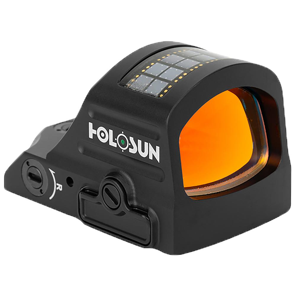 Holosun 407C-GR-X2, Green Dot, 2 MOA, Black, Side Battery