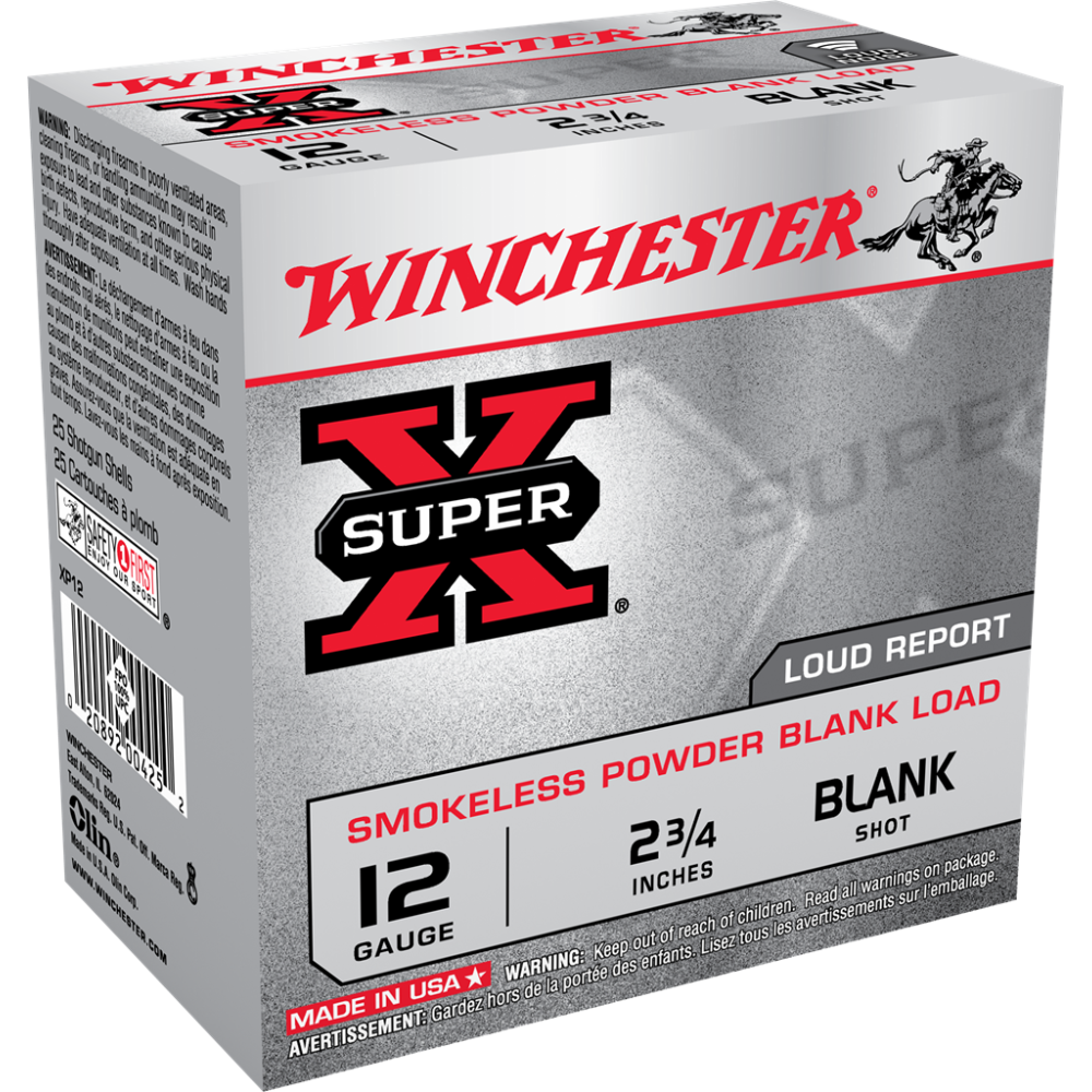Winchester Ammo XP12 Super X Blank Popper-Load - 12 GA  2.75" 25 Per Box