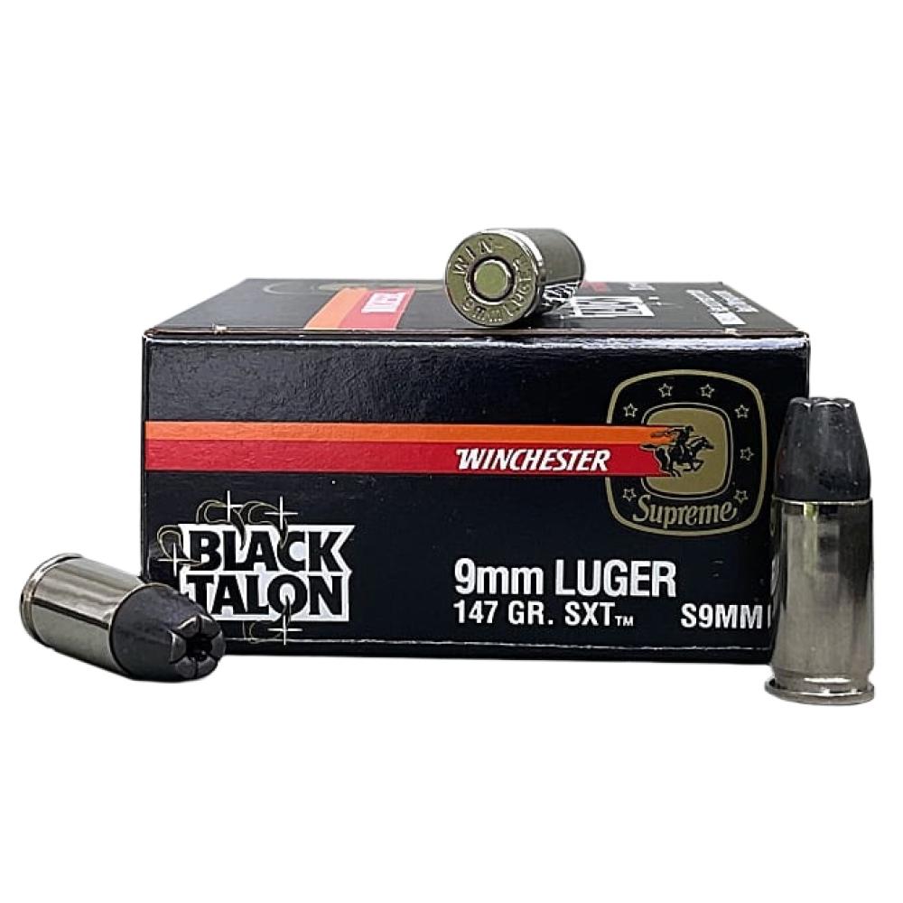 Winchester Supreme Black Talon - 9mm 147 GR SXT - 20 Rds
