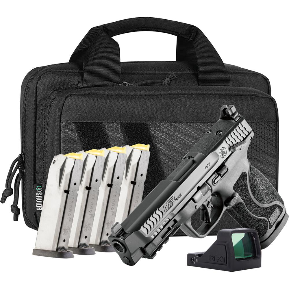 M&P M2.0 10mm Auto 4.6"BBL (5)15RD Mags OR TS w/RFX11 BLK
