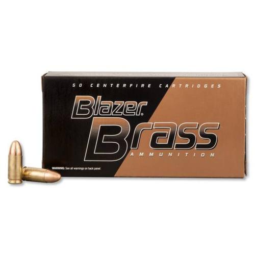 Blazer Ammunition, Blazer Brass, 9MM, 115 Grain, Full Metal Jacke