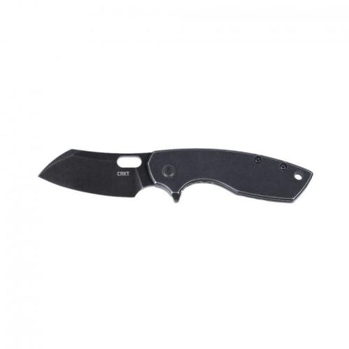 PILAR LARGE KNIFE - BLACK, DROP POINT, PLAIN EDGE, 2.67" BLADE