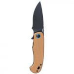 P.S.D. II KNIFE - COYOTE BROWN, DROP POINT, PLAIN EDGE, 3.03" BLADE