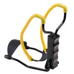 Compact Slingshot Yellow Rubber Powerband Black Molded Handle