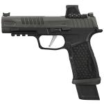 P365 Fuse 9mm Luger 17+1/21+1 4.30" ROMEO-X COMPACT w/ Fiber Optic Front, Black Serrated Rear