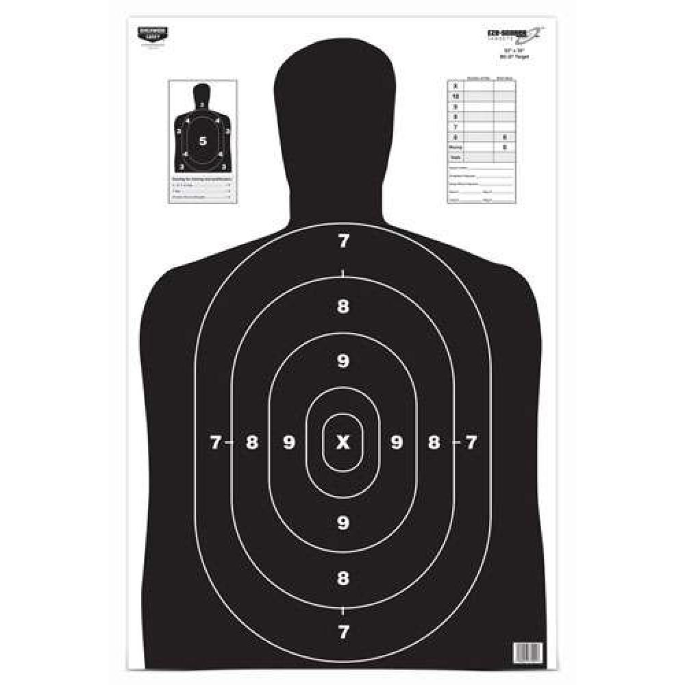 Birchwood Casey 37020 EZE-Scorer BC-27 Silhouette Paper Target 23" x 35" 5 Per Pack Birchwood Casey 37020 EZE-Scorer BC-27 Silhouette Paper Target 23" x 35" 5 Per Pack