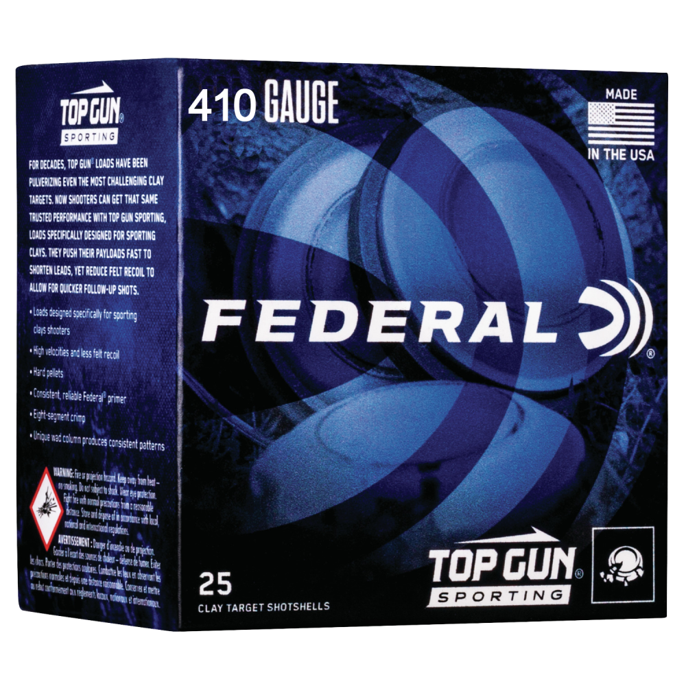 FED TOP GUN 410GA 2.5" #8 25/250 FED TOP GUN 410GA 2.5" #8 25/250