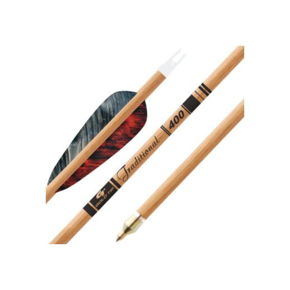 GOLD TIP ARROW TRADITIONAL 4" FEATHERS 1/2DOZ* GOLD TIP ARROW TRADITIONAL 4" FEATHERS 1/2DOZ*