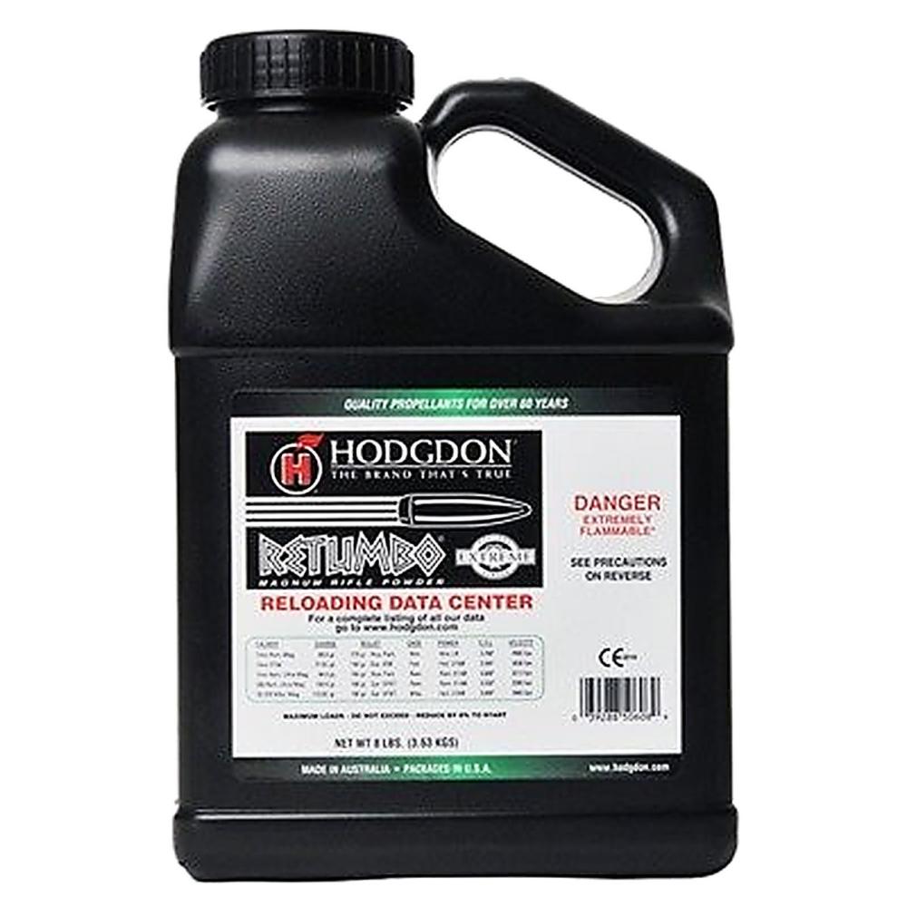 Hodgdon RET8 Retumbo Rifle Powder MG 8LBS Hodgdon RET8 Retumbo Rifle Powder MG 8LBS