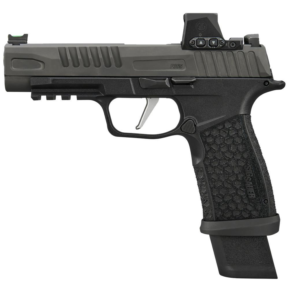 P365 Fuse 9mm Luger 17+1/21+1 4.30" ROMEO-X COMPACT w/ Fiber Optic Front, Black Serrated Rear P365 Fuse 9mm Luger 17+1/21+1 4.30" ROMEO-X COMPACT w/ Fiber Optic Front, Black Serrated Rear