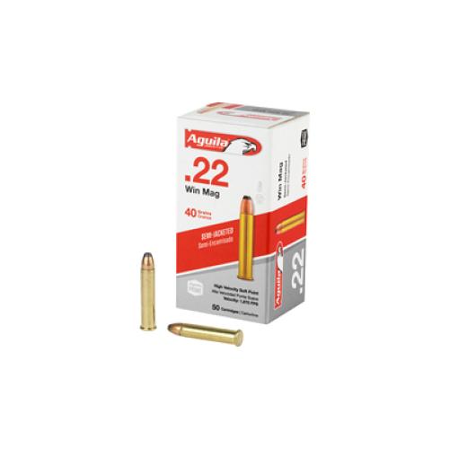 Aguila 1B222401 Silver Eagle High Velocity 22 Mag 40 gr Semi-Jack