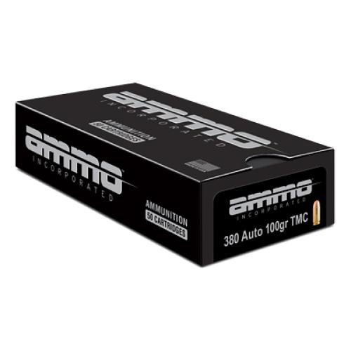 Ammo Inc, Signature, 380 ACP, 100 Grain, Total Metal Coating, 50