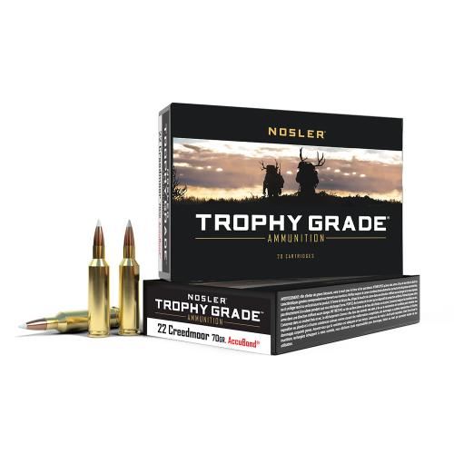 Nosler Trophy Grade 22Creedmoor 70gr AccuBond