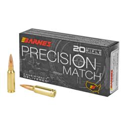 Barnes, Precision Match Burner, 6.5 Grendel, 120 Grain, Open Tip