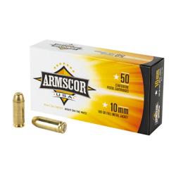 Armscor, 10MM, 180 Grain, Full Metal Jacket, 50 Round Box